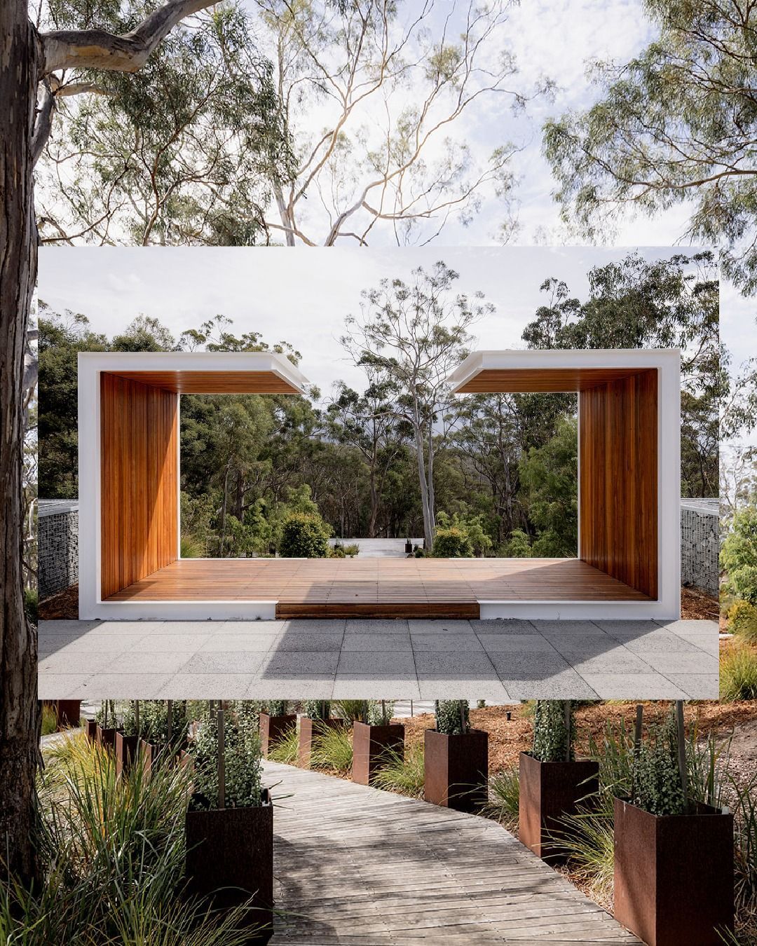 A picture of a house with trees in the background