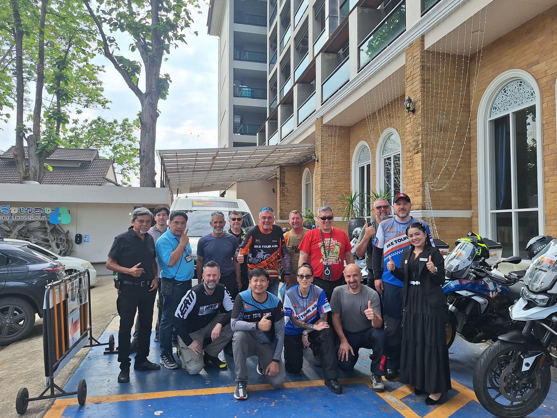 Bike Tour Asia riders at Boten border