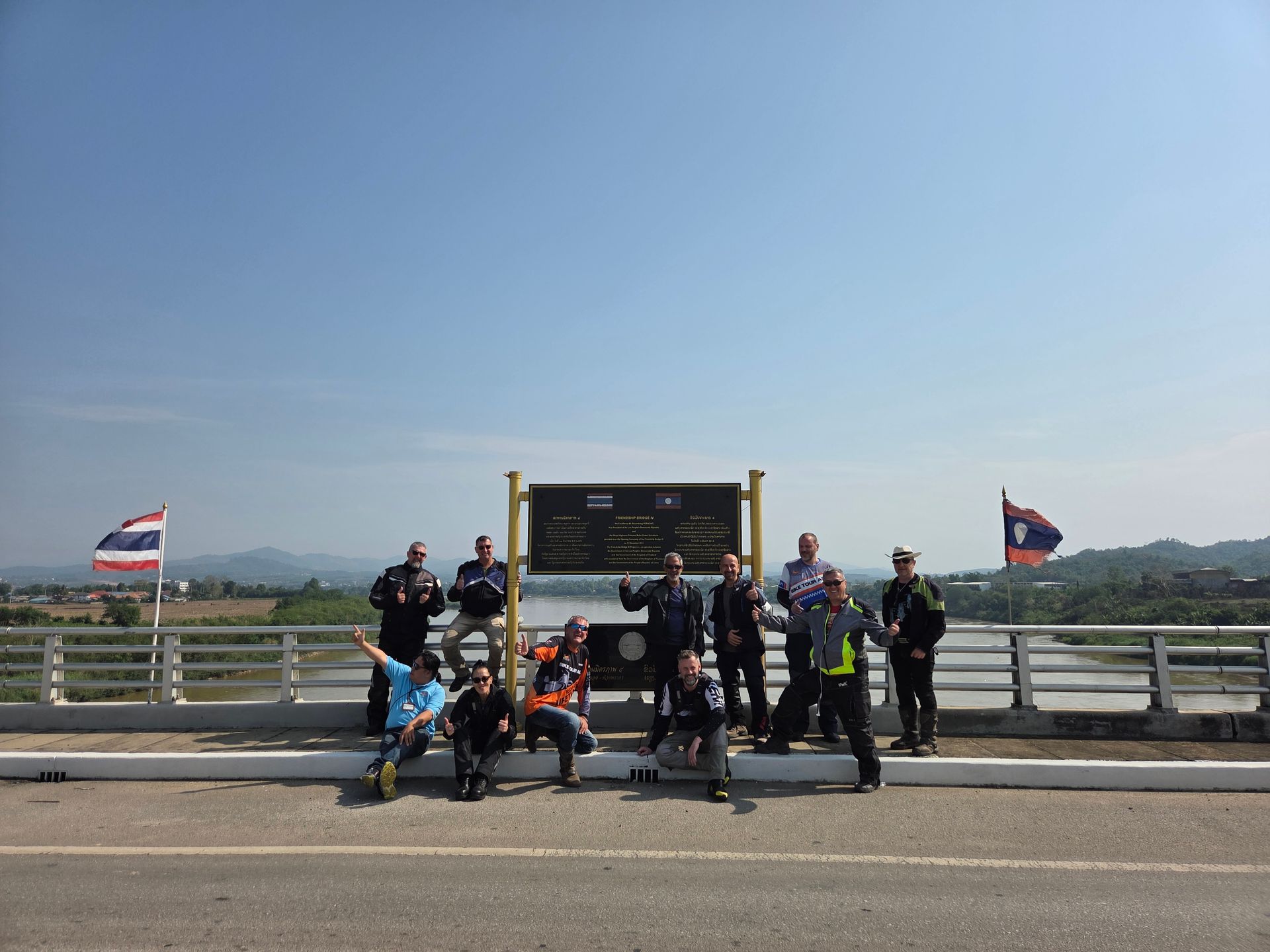 Bike Tour Asia at the Thailand - Laos border, Chiang Khong border