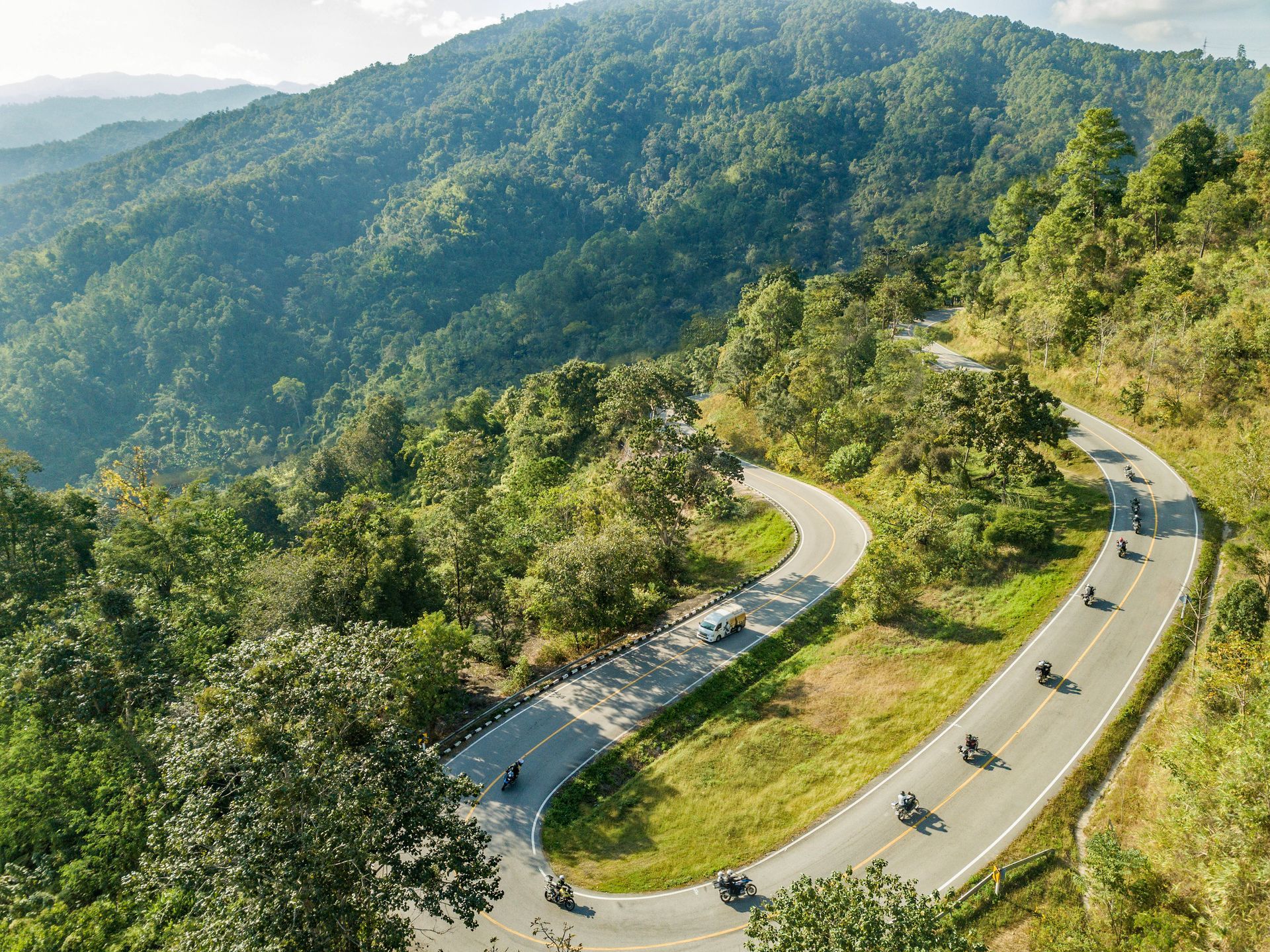 Bike Tour Asia, Mae Hong Son Loop drone photo