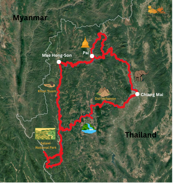 GS Trophy Self Guided Map
