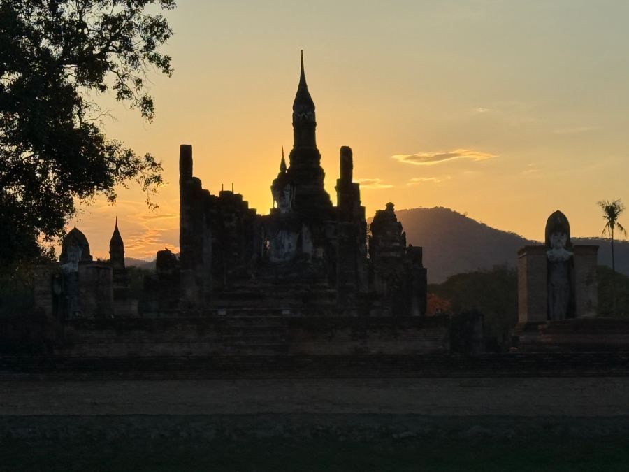 Sunset in Sukhothai Historical Park