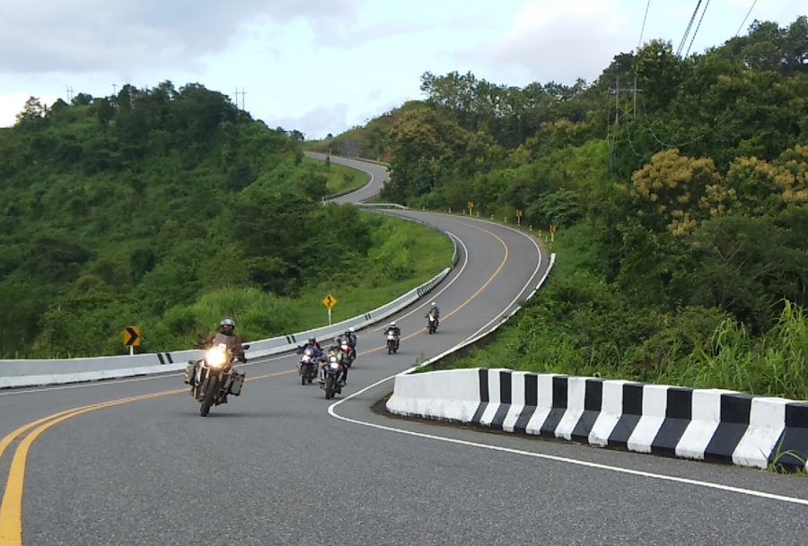 BTA's Riders riding motorcycles in Nan - Bo Kluea - Nan Loop, Northern Thailand