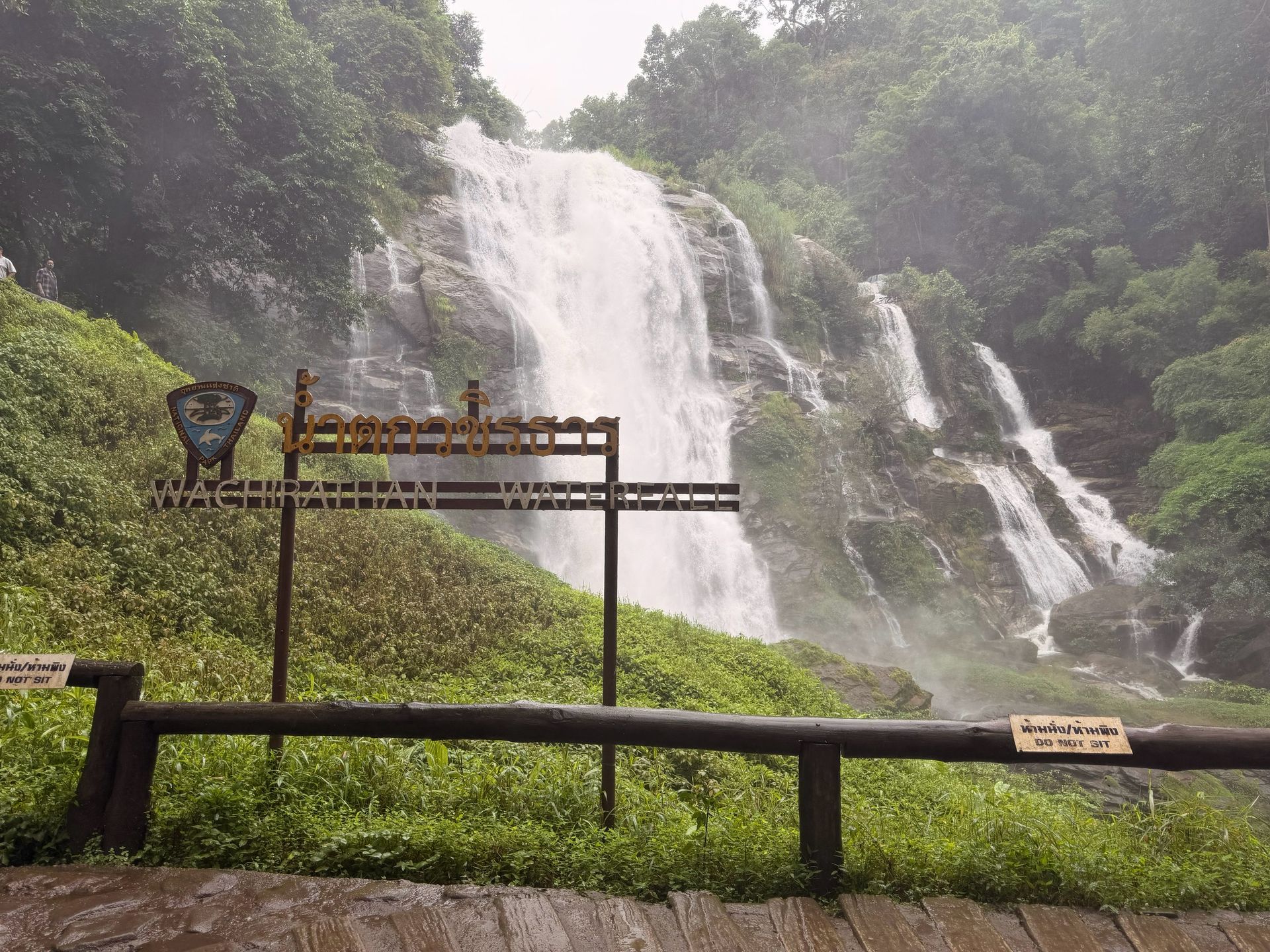 the Wachiratharn Waterfall 