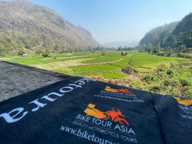 view from the cafe on the road to mae hong son