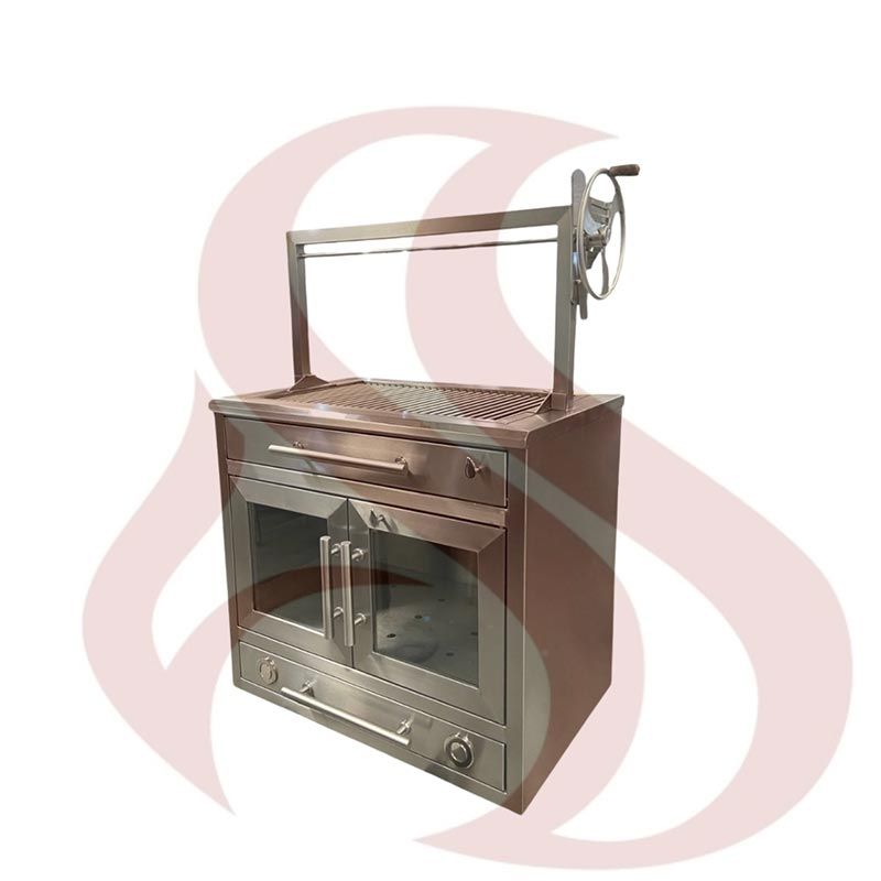 ASADOR CON SISTEMA DE ELEVACIÓN Y HORNO