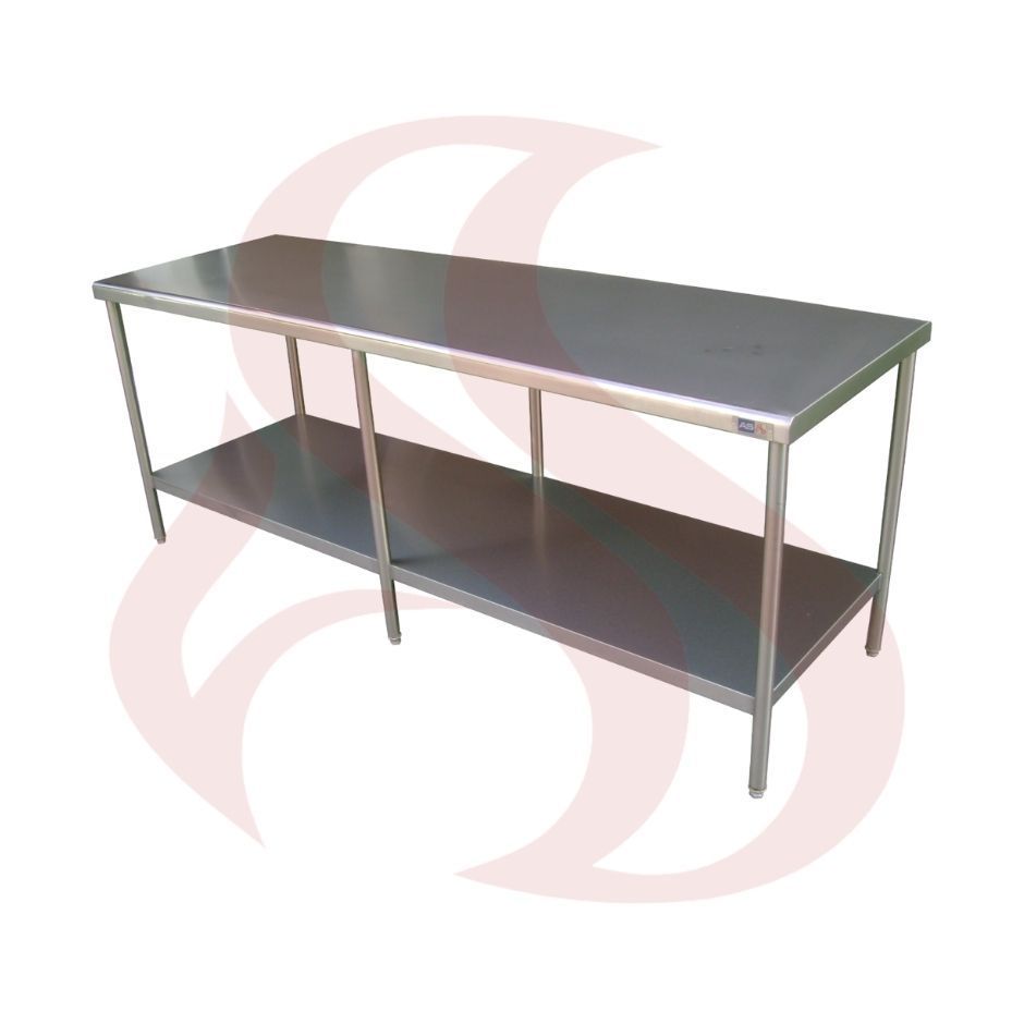 MESA DE TRABAJO CENTRAL CON ENTREPAÑO