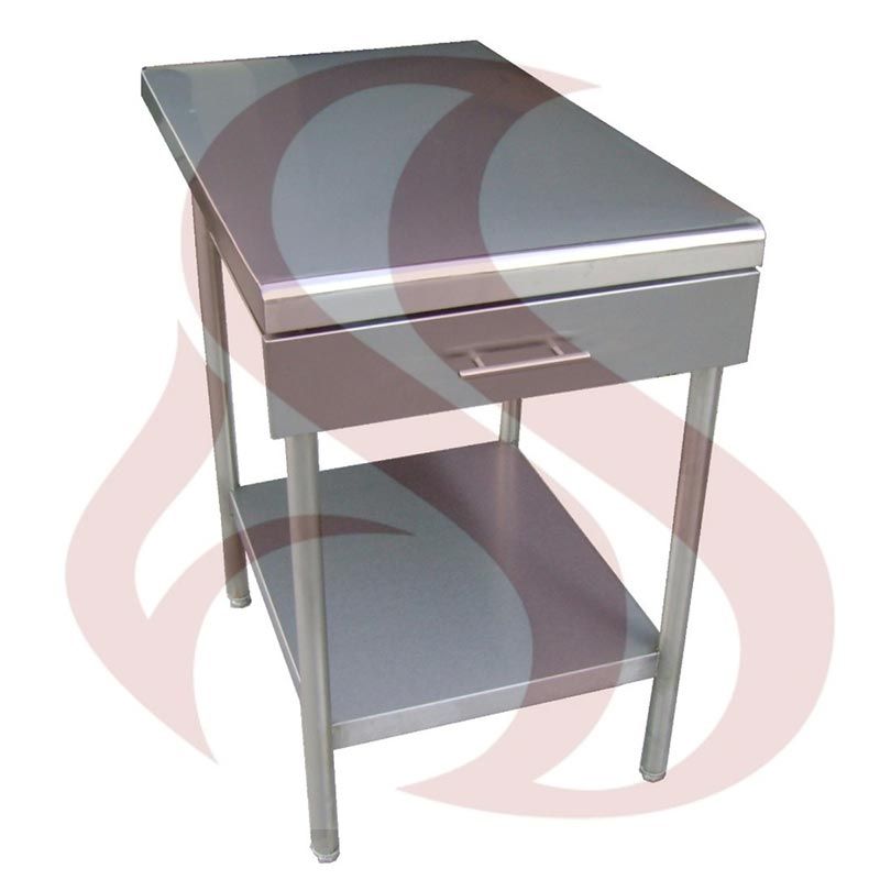 MESA CON CAJÓN Y ENTREPAÑO