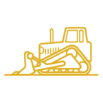 Design Built Homes | Excavator Icon Yellow