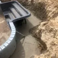 inground pool steps
