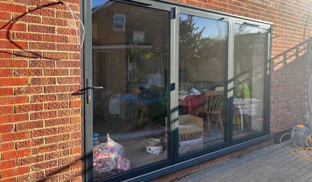 aluminium bifold doors Aspen Home Improvements Benfleet House