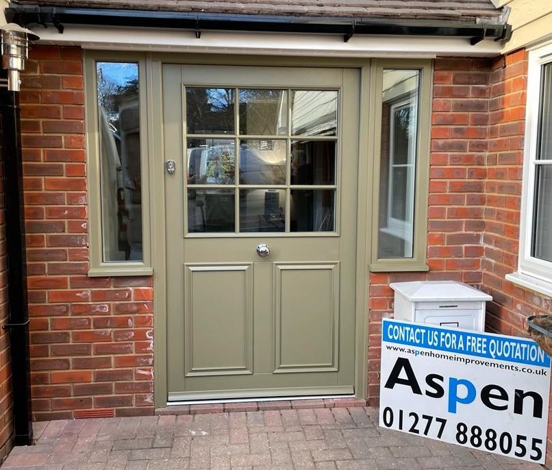 green door by Aspen Home Improvements of Billericay
