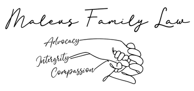 Moleas Family Law logo with a handshake and words “Advocacy,” “Integrity,” and “Compassion”