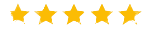 Cinque stelle dorate su sfondo bianco