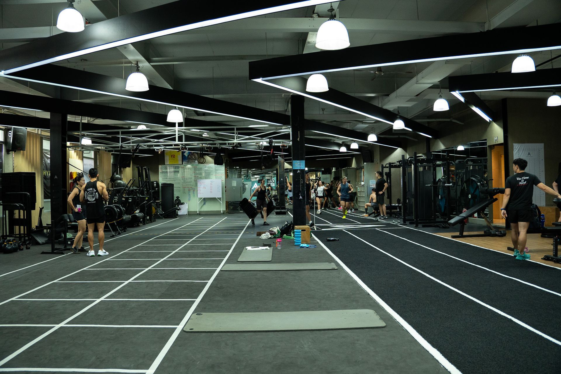 Awaken Fitness Center's workout area and HYROX turf