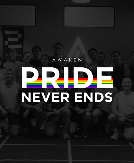 A partnership graphic featuring the Hyrox Awaken logo on the left and a blue and gold NUI 1900 crest on the right.