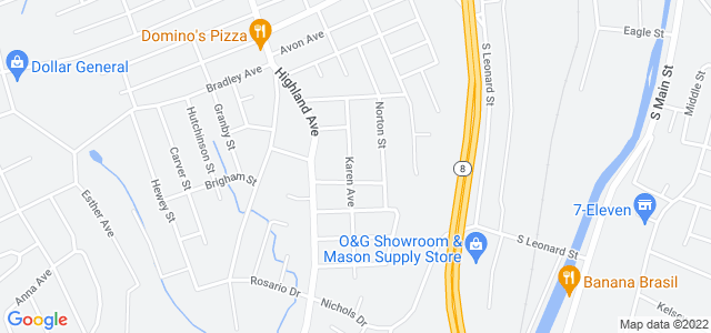 Map of business location