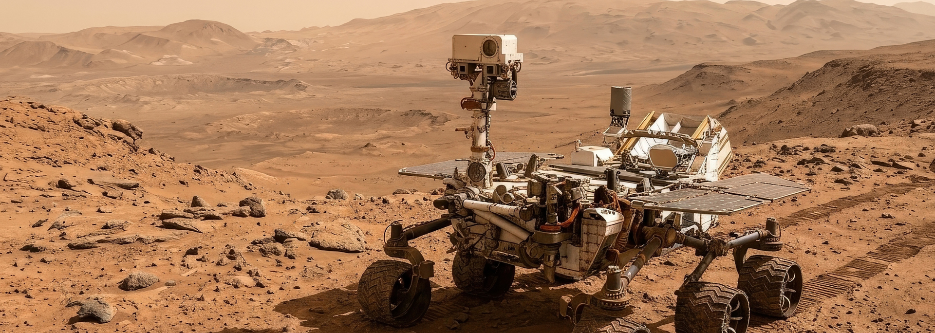 Picture of a mars rover. Picture of a mars rover.