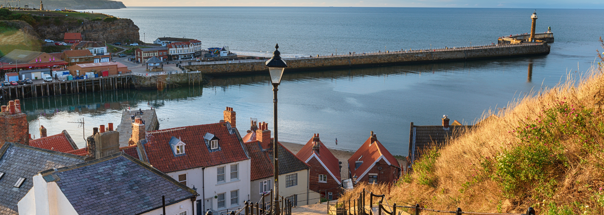 Picture of Whitby harbour. 