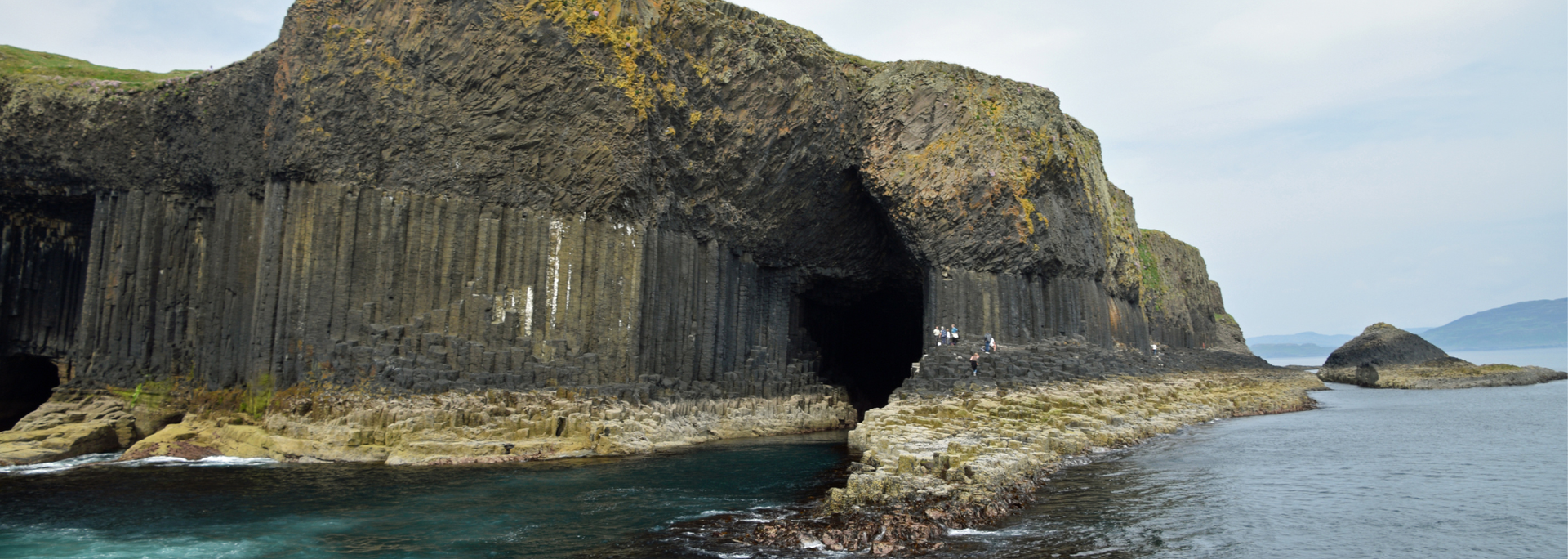 Picture of Fingal's cave. Picture of Fingal's cave.