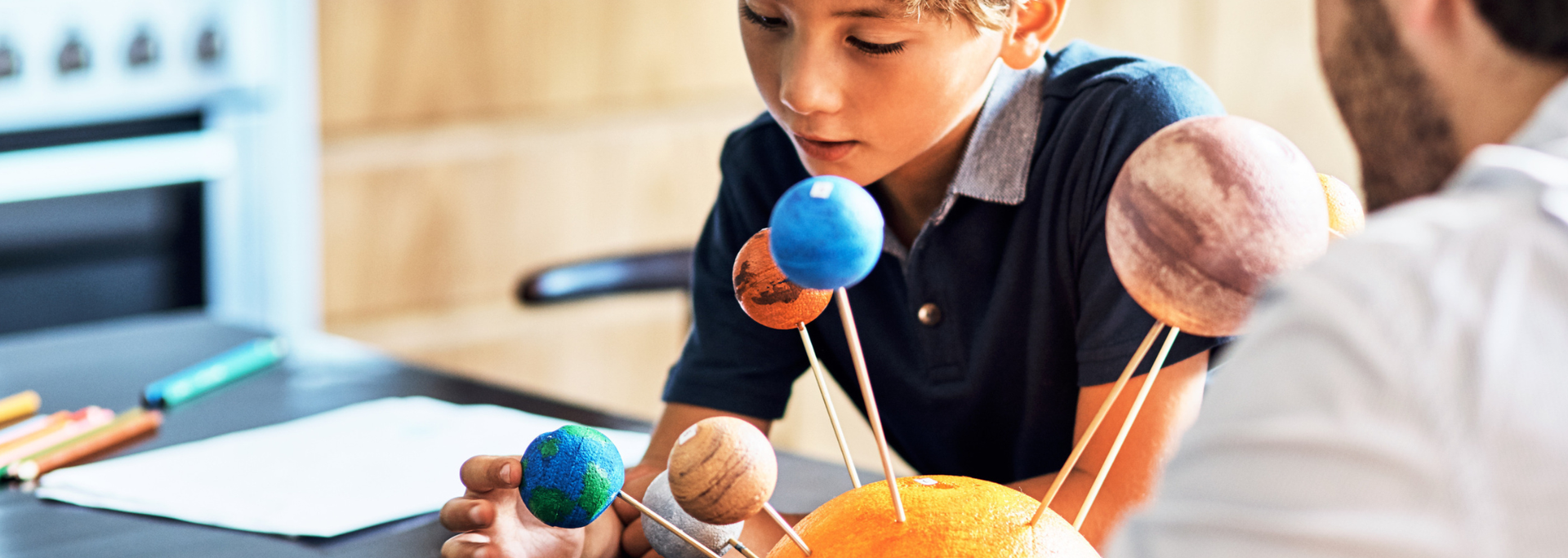 Picture of a science model. Picture of a science model.