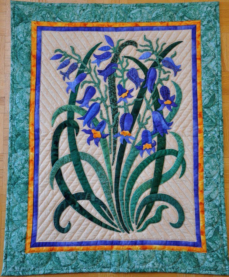 Blue Bells Blue Bells Pattern, Suzanne Marshall Quilt Maker