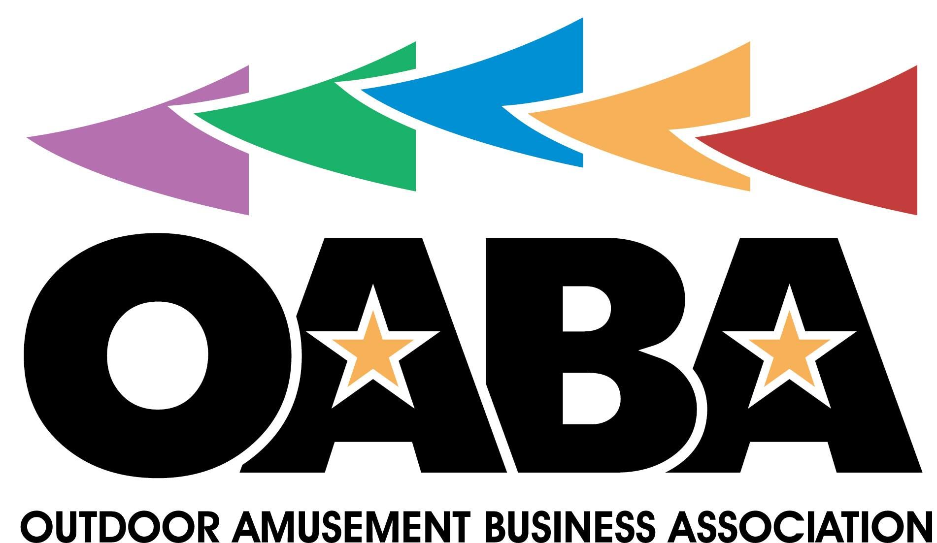 OABA logo: Colorful flag-shaped arrows above the bold letters 