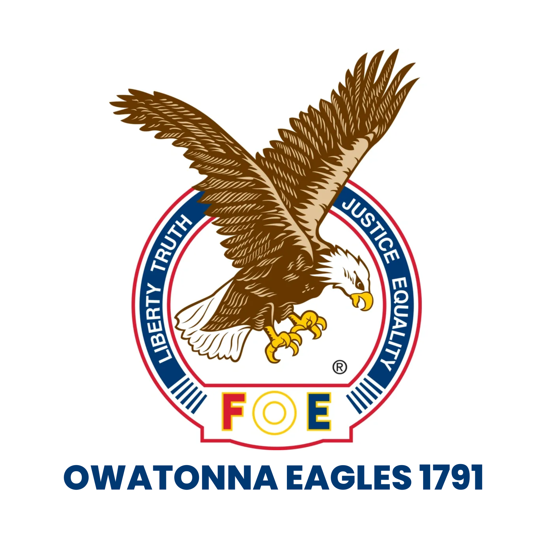 Owatonna Motor Company blue logo with Minnesota outline