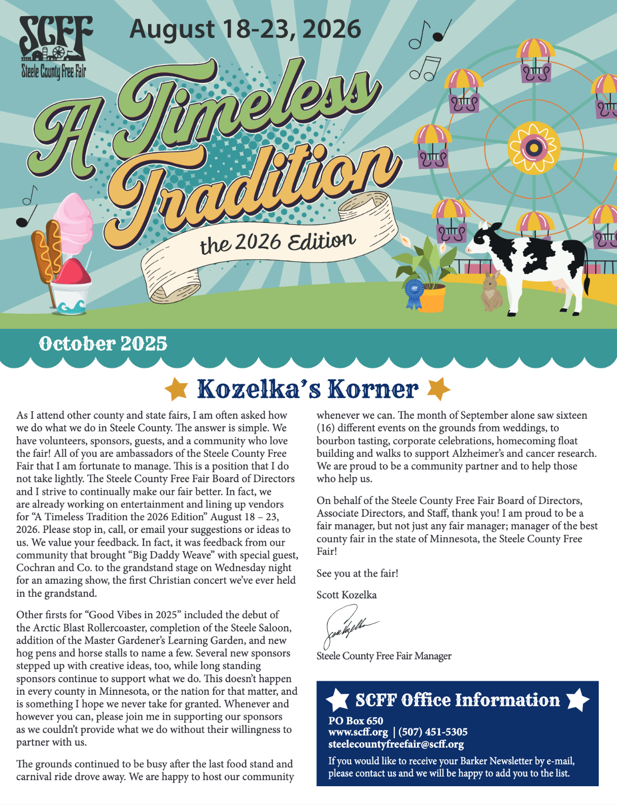 Flyer for the 