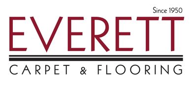Everett Carpet & Flooring logo with maroon text and “Since 1950” above