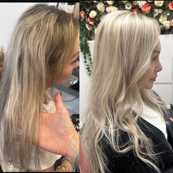 Hair Wig Blonde and Brown
