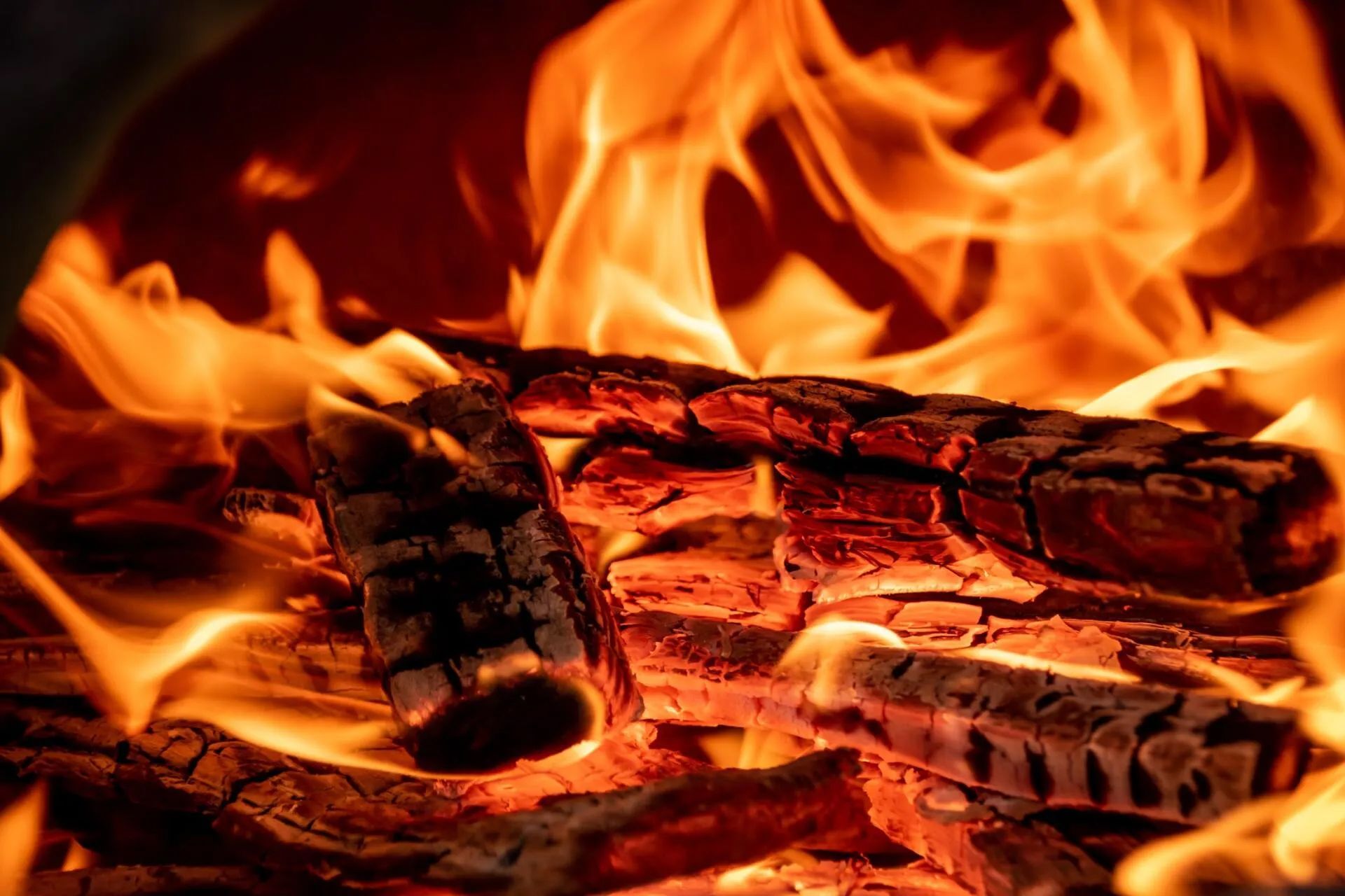 Closeup of Firewood in South Portland, ME