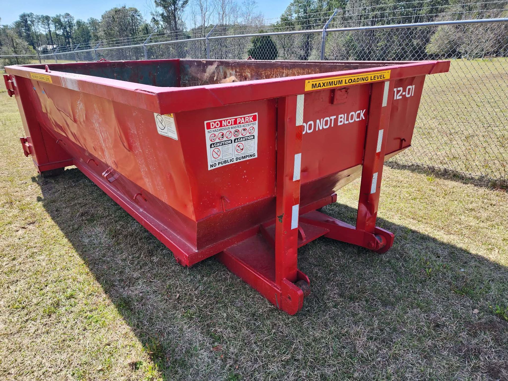 12-yard dumpster from Double O & Co Dumpster Rentals