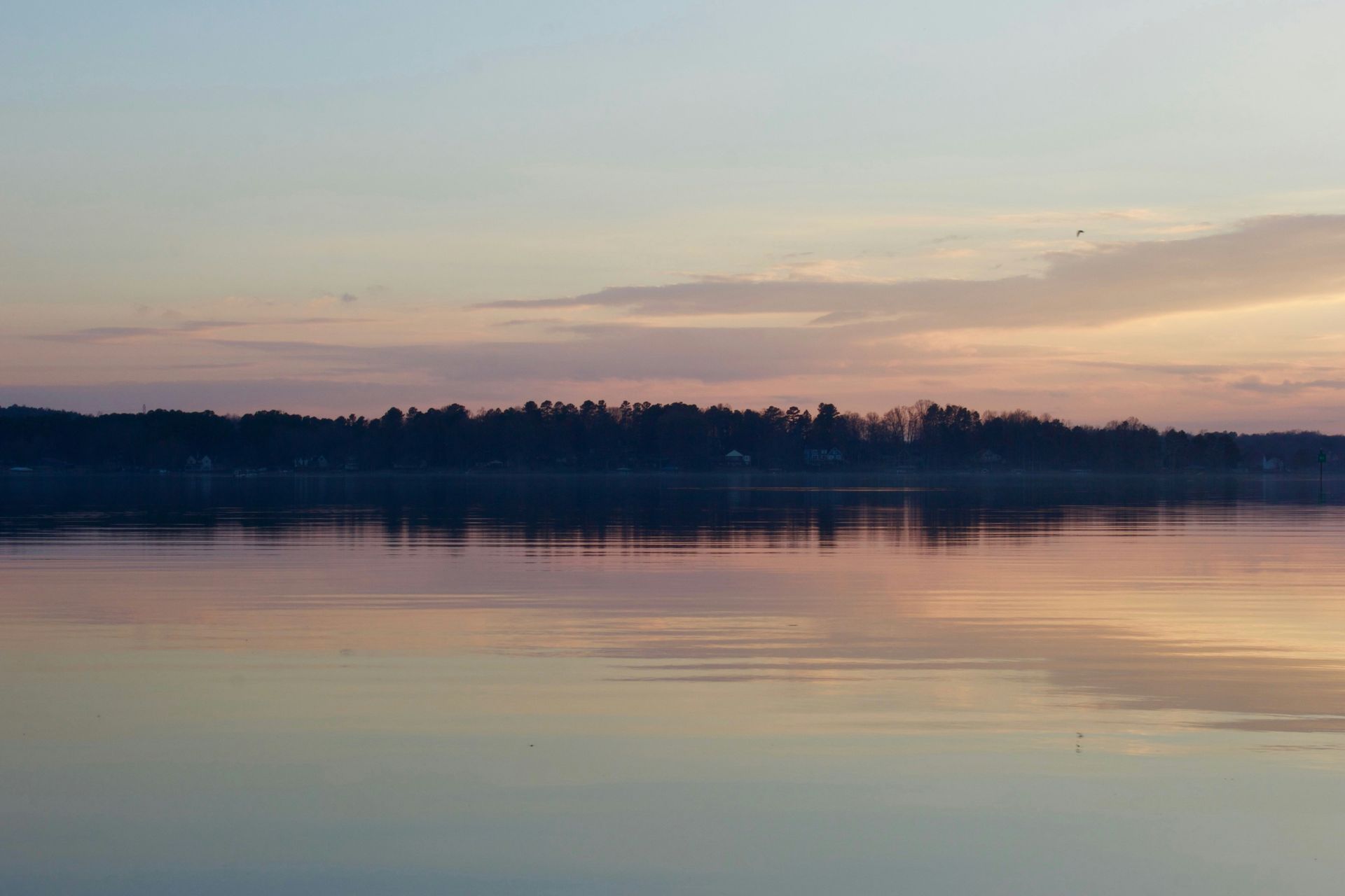 Boating on a lake in North Carolina
