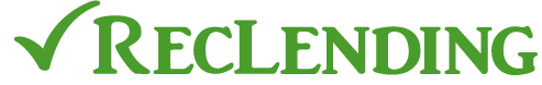 Green ReClending logo with stylized checkmark and leaf icon