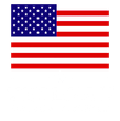 United States flag with 50 stars and 13 red and white stripes