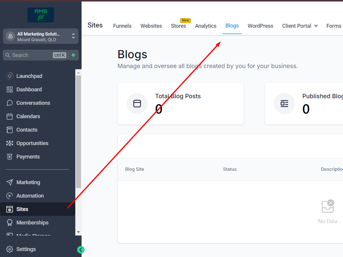 Blog Creation