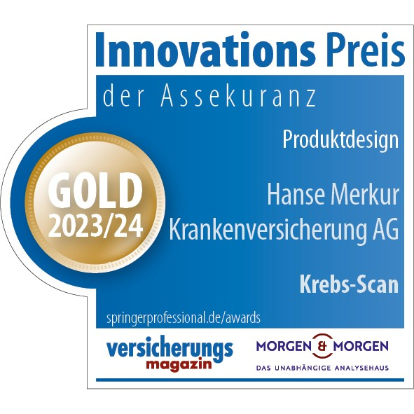 Ein Aufkleber mit der Aufschrift „Innovationspreis“