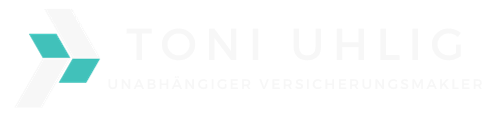 Ein blau-weißes Logo für eine Firma namens Toni Uhlig.
