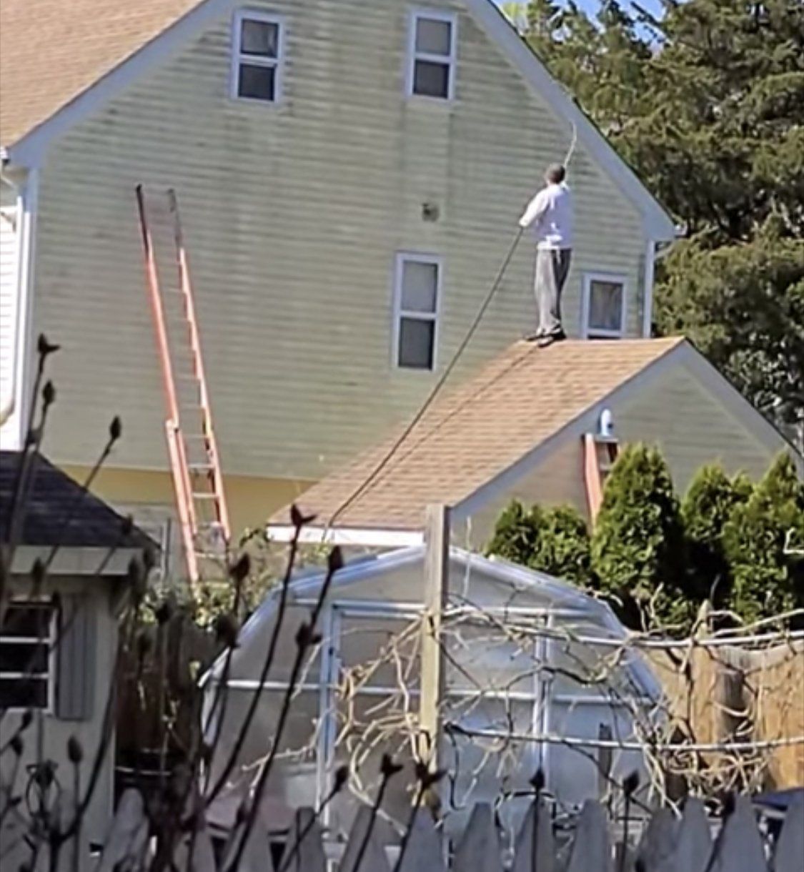 power washing the wrong way