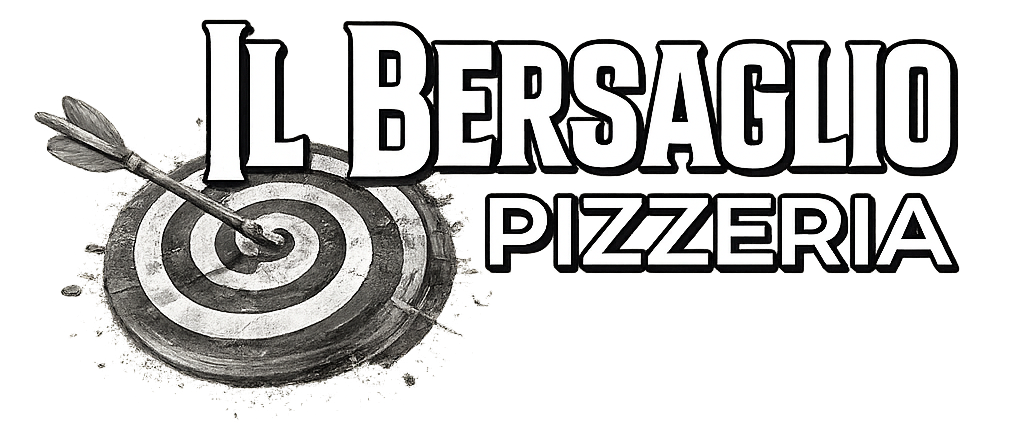 Il Bersaglio Pizzeria logo with a dart hitting a target
