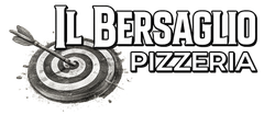 Il Bersaglio Pizzeria logo with a dart hitting a target