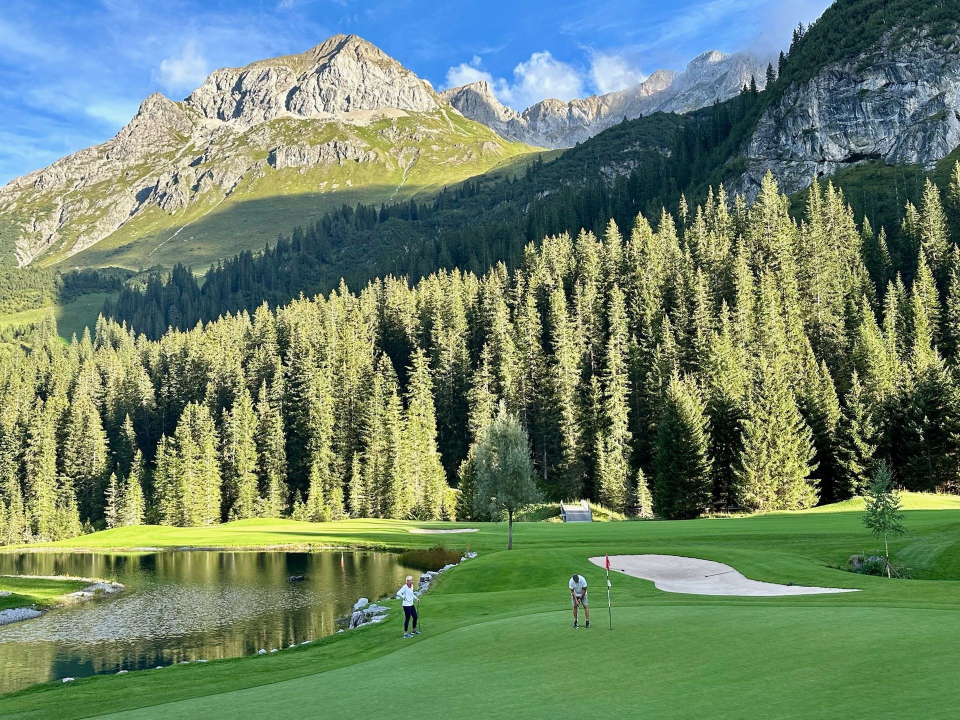 Panoramic view Austrian golf course