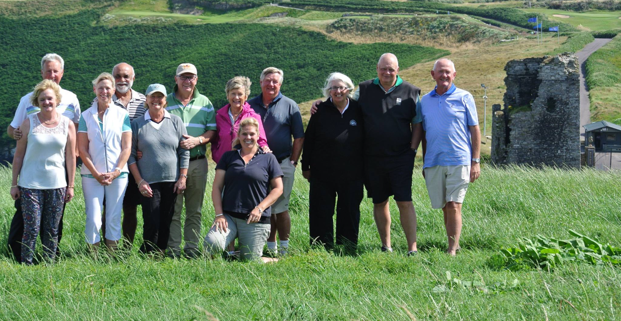 private golf group finishing round at old head golf links ireland