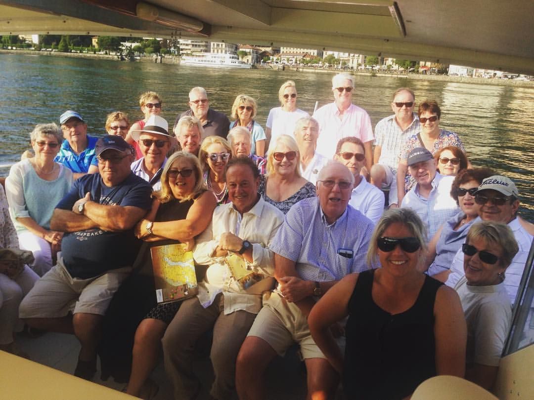 Private golf group on lake como cruise in italy