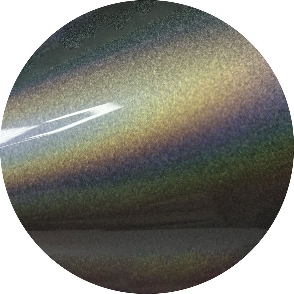 A circle with a rainbow in the middle of it