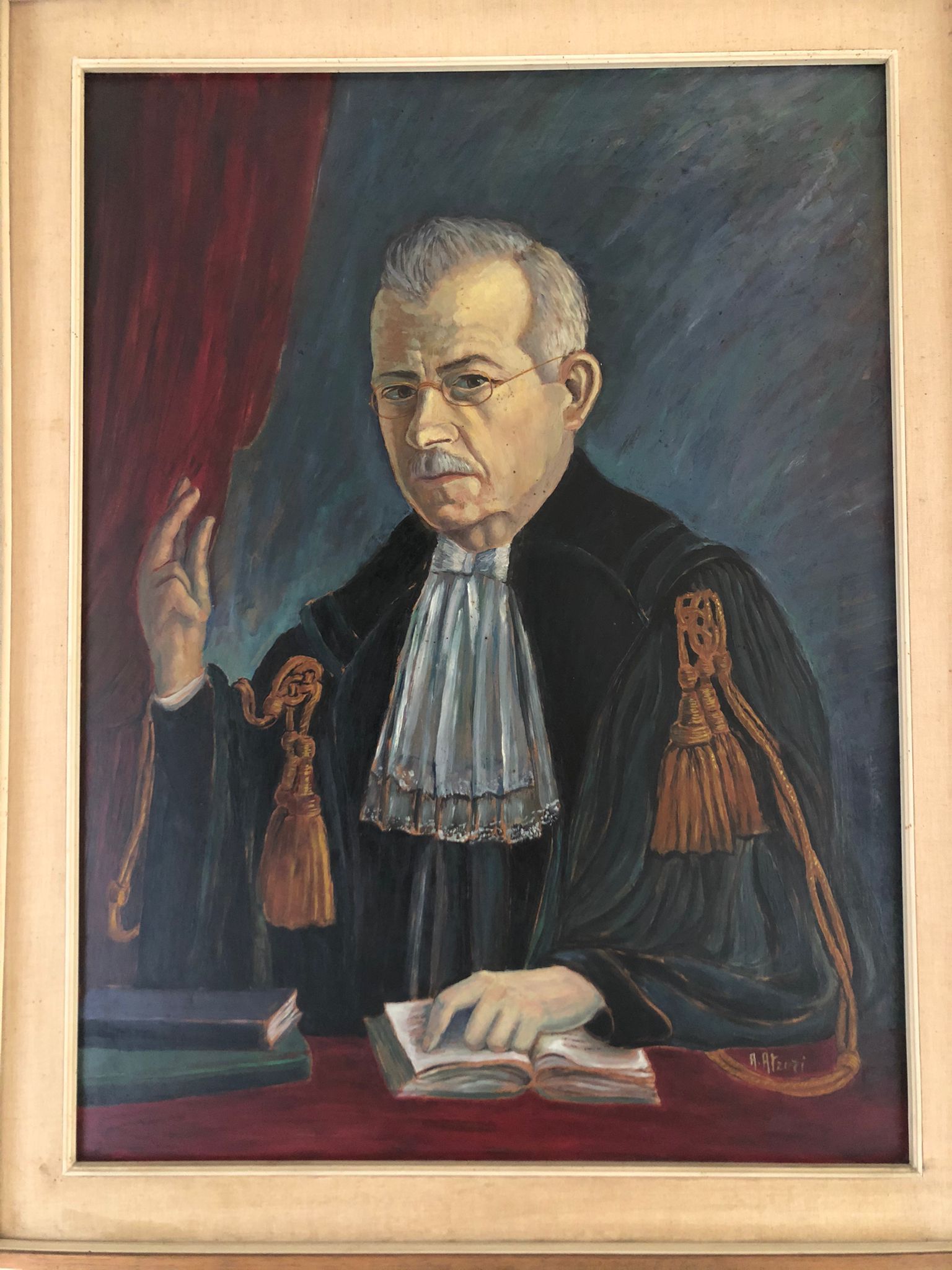 antico quadro in uno studio legale di Cagliari
