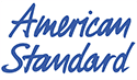 The american standard logo is blue and white on a white background.