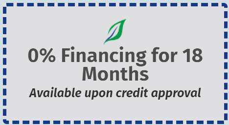 A coupon that says `` 0 % financing for 18 months available upon credit approval ''