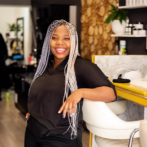 Smiling Woman — Baltimore, MD — Baltimore Beauty & Barber School Smiling Woman — Baltimore, MD — Baltimore Beauty & Barber School